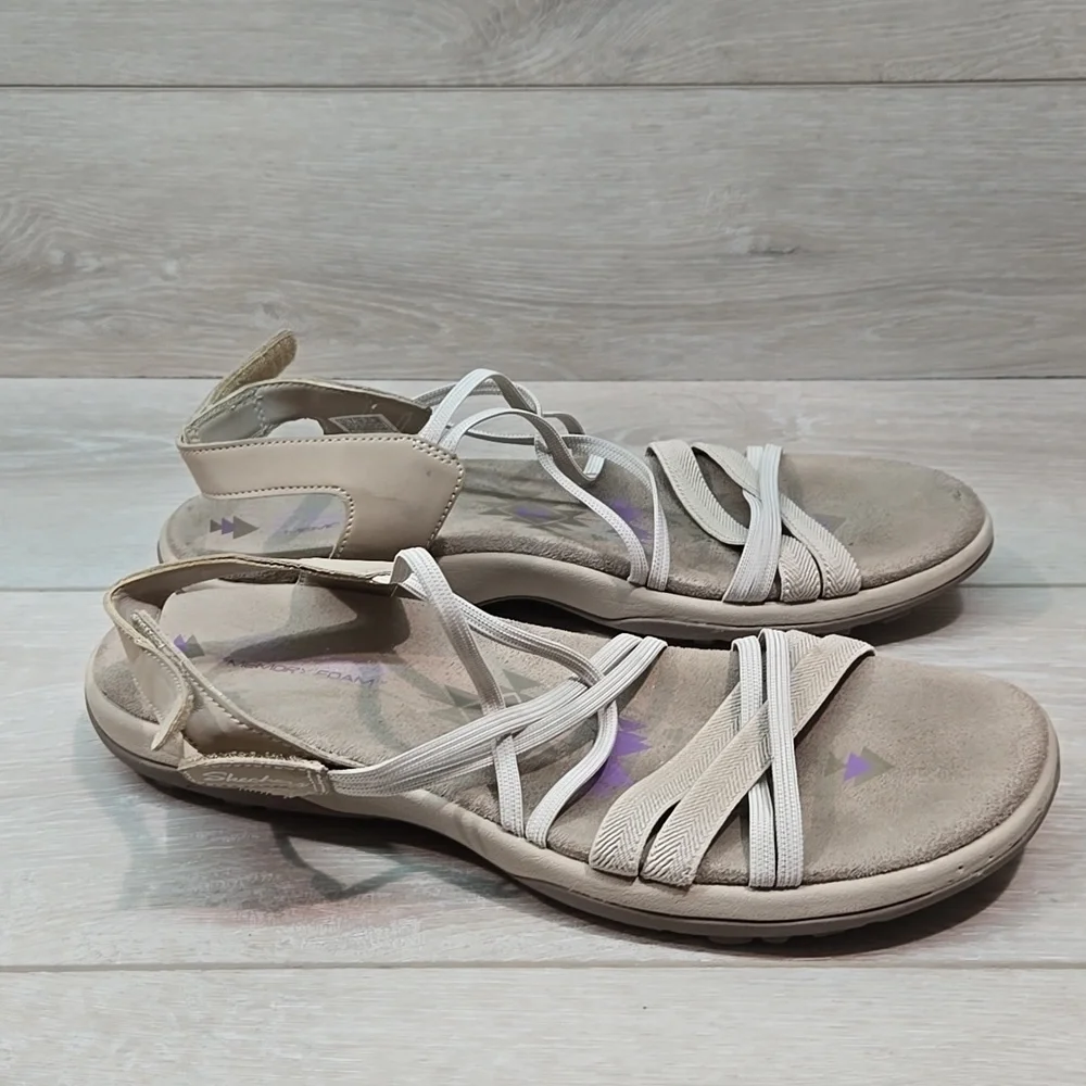 Skechers Women Memory Foam Sandals Shoes Sz 10
